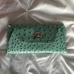 Green Studded Clutch Purse